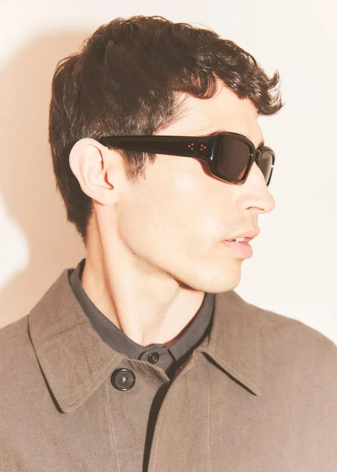 MenWomen The Frankie Shop Accessories Port Tanger Mektoub Sunglasses Black Acetateblack Lens