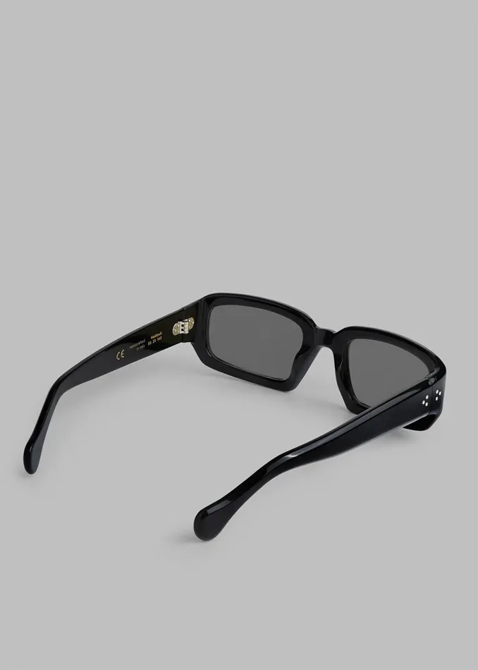 MenWomen The Frankie Shop Accessories Port Tanger Mektoub Sunglasses Black Acetateblack Lens