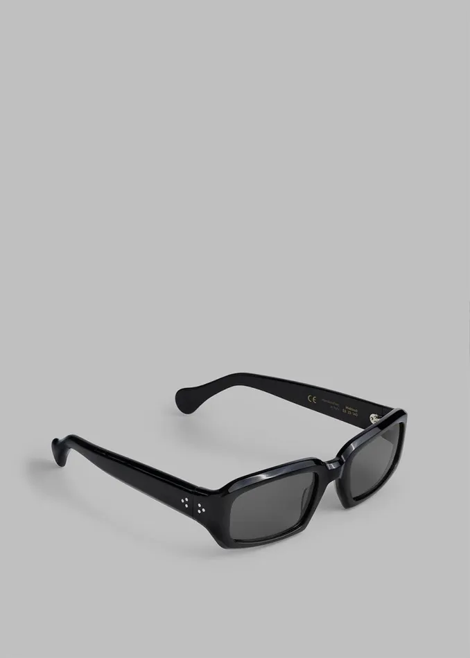 MenWomen The Frankie Shop Accessories Port Tanger Mektoub Sunglasses Black Acetateblack Lens