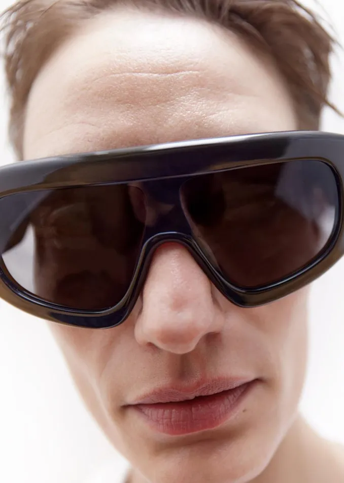 MenWomen The Frankie Shop Accessories Port Tanger Saraa Sunglasses Black Acetateblack Lens