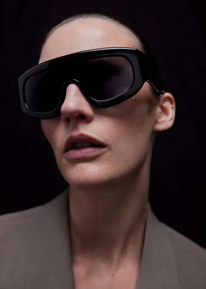 MenWomen The Frankie Shop Accessories Port Tanger Saraa Sunglasses Black Acetateblack Lens