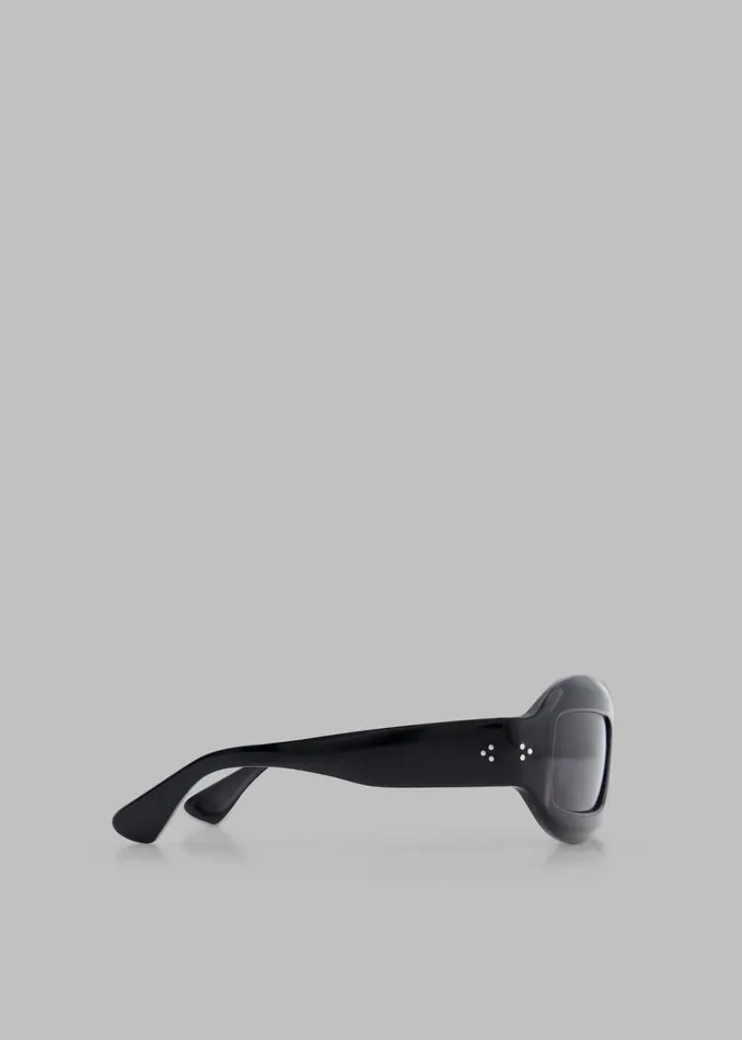 MenWomen The Frankie Shop Accessories Port Tanger Zarin Sunglasses Black Acetateblack Lens