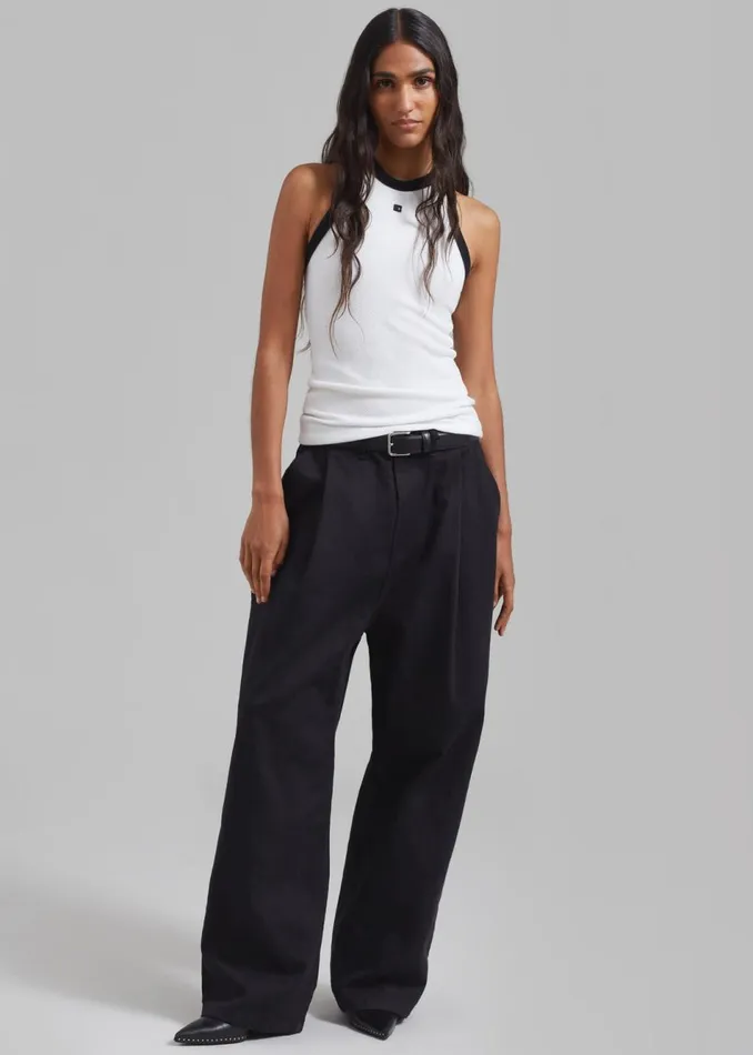 MenWomen The Frankie Shop Bottoms Drew Denim Pants Black