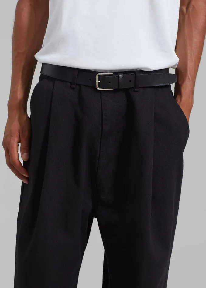 MenWomen The Frankie Shop Bottoms Drew Denim Pants Black