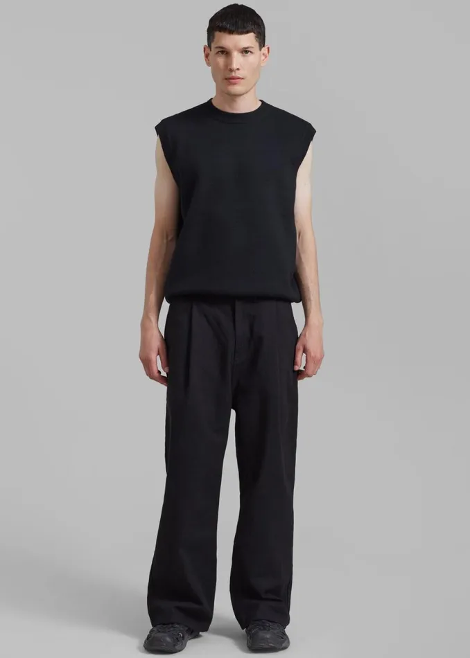 MenWomen The Frankie Shop Bottoms Drew Denim Pants Black