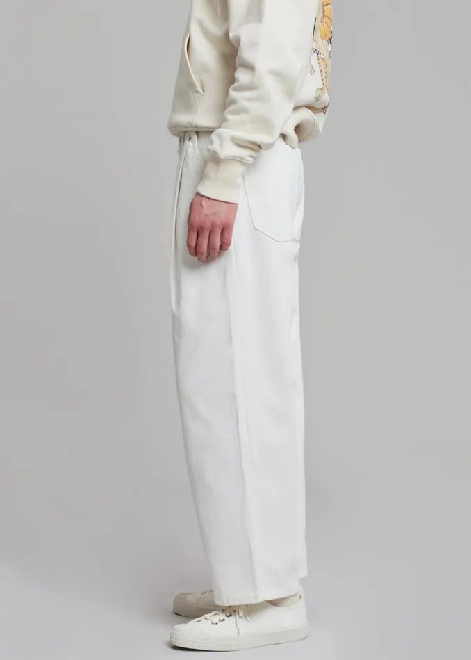 MenWomen The Frankie Shop Bottoms Drew Denim Pants White