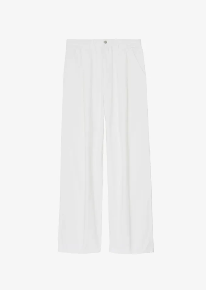 MenWomen The Frankie Shop Bottoms Drew Denim Pants White