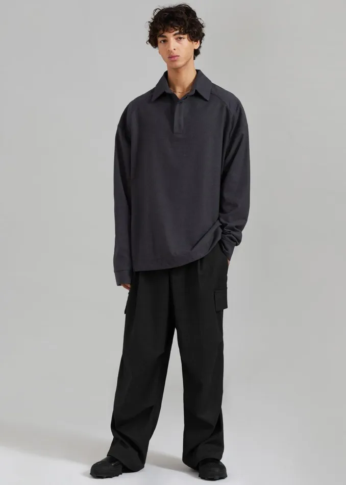 MenWomen The Frankie Shop Bottoms Flint Cargo Pants Black