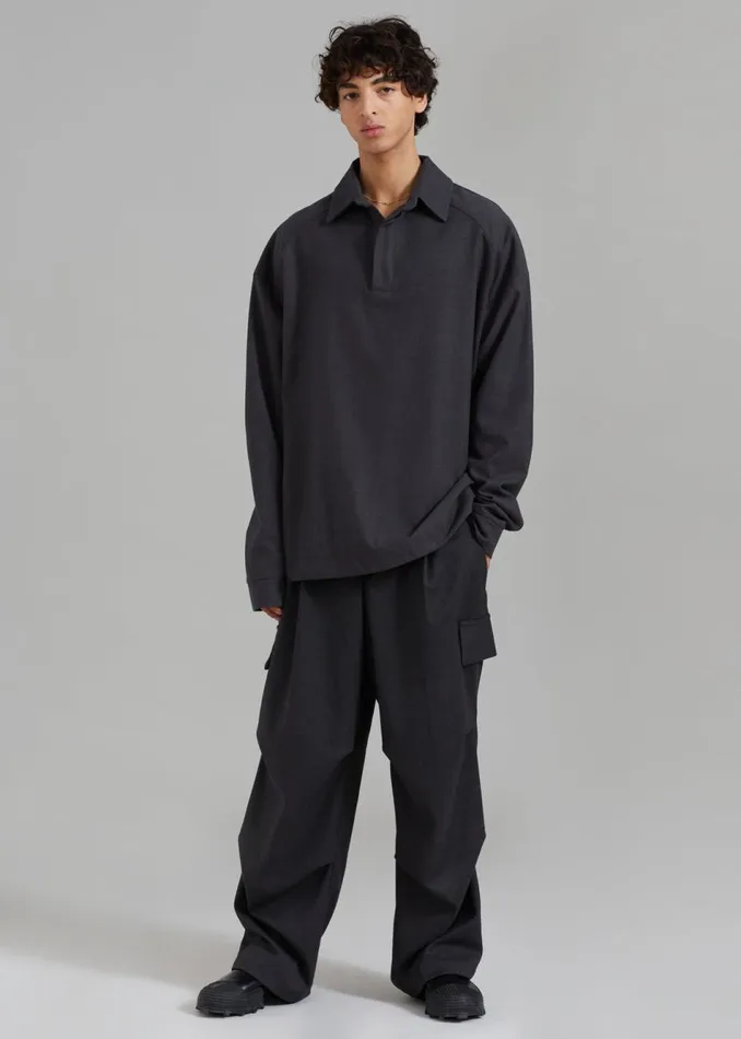 MenWomen The Frankie Shop Bottoms Flint Cargo Pants Grey