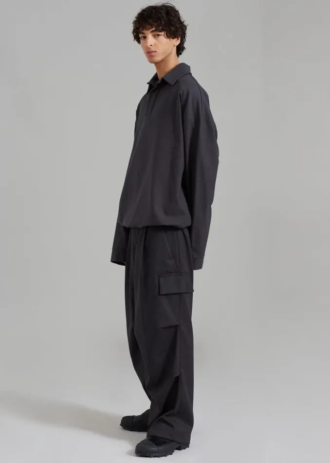 MenWomen The Frankie Shop Bottoms Flint Cargo Pants Grey