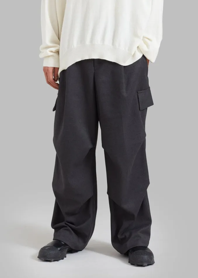 MenWomen The Frankie Shop Bottoms Flint Cargo Pants Grey