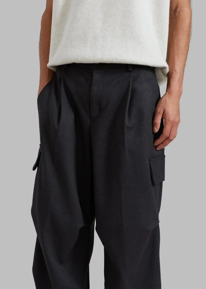 MenWomen The Frankie Shop Bottoms Flint Cargo Pants Grey