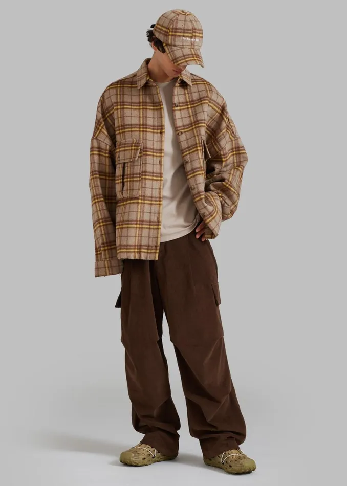 MenWomen The Frankie Shop Bottoms Garnett Corduroy Pants Brown