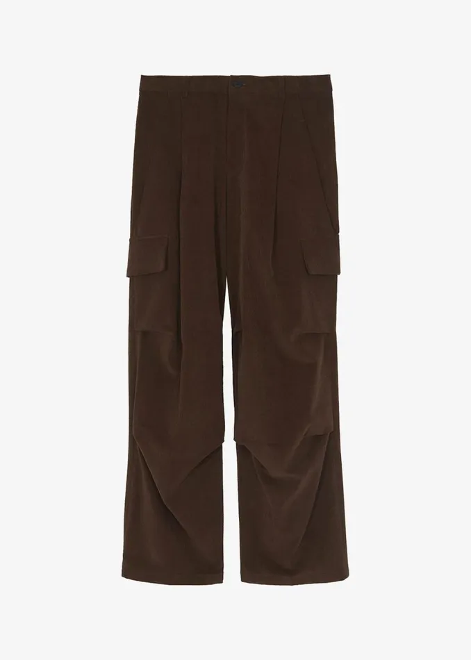 MenWomen The Frankie Shop Bottoms Garnett Corduroy Pants Brown