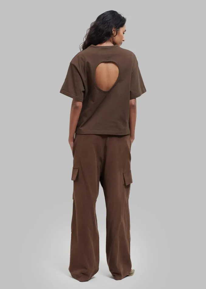 MenWomen The Frankie Shop Bottoms Garnett Corduroy Pants Brown