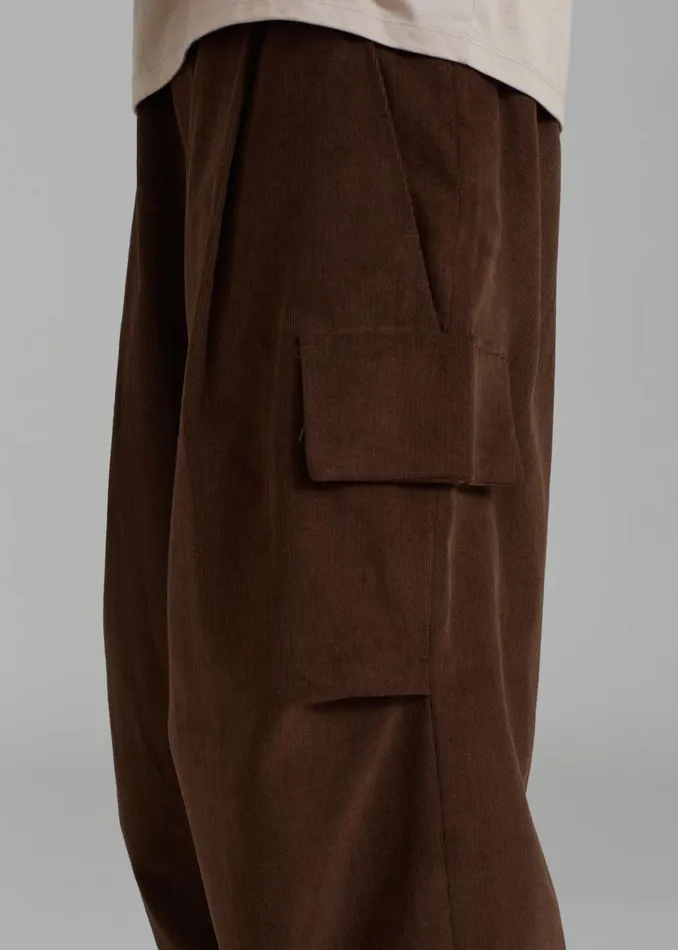 MenWomen The Frankie Shop Bottoms Garnett Corduroy Pants Brown