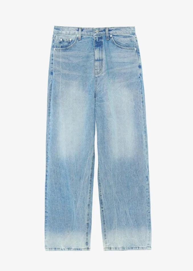 MenWomen The Frankie Shop Bottoms Kane Wide Jeans Blue Wash