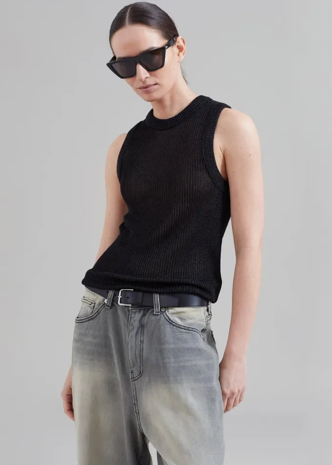 MenWomen The Frankie Shop Bottoms Kane Wide Jeans Grey Wash