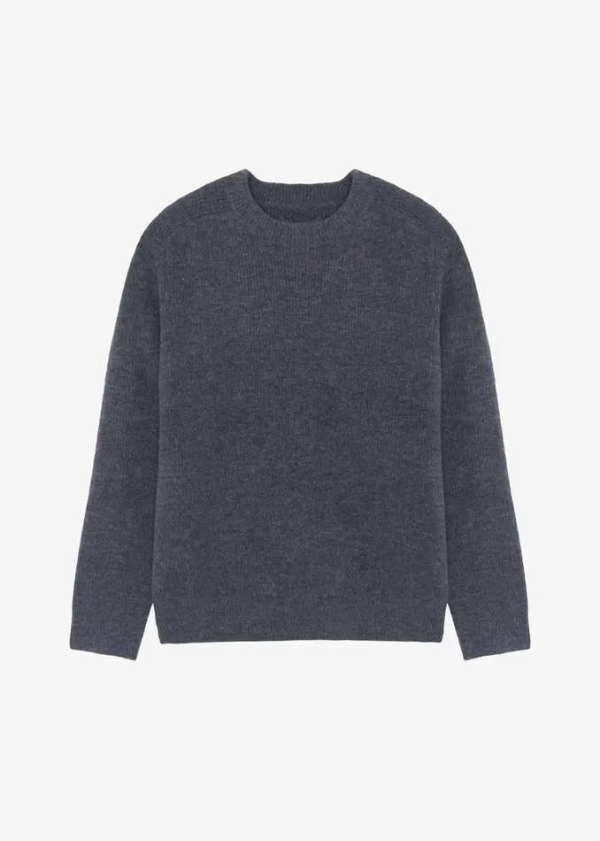 MenWomen The Frankie Shop Knitwear Emory Sweater Charcoal