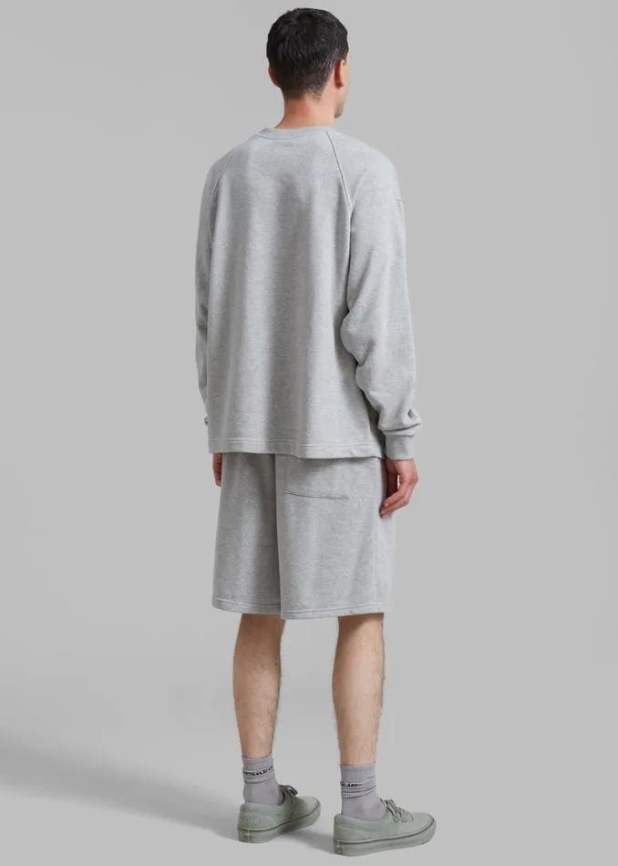 MenWomen The Frankie Shop Loungewear Newton Long Sleeves Sweat Tee Grey