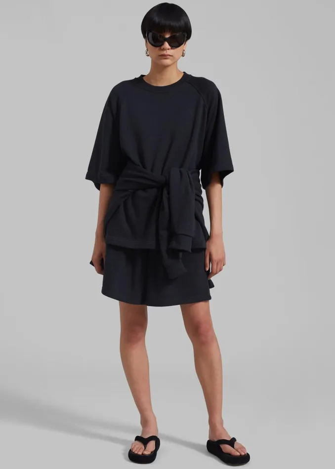MenWomen The Frankie Shop Loungewear Newton Sweat Tee Black