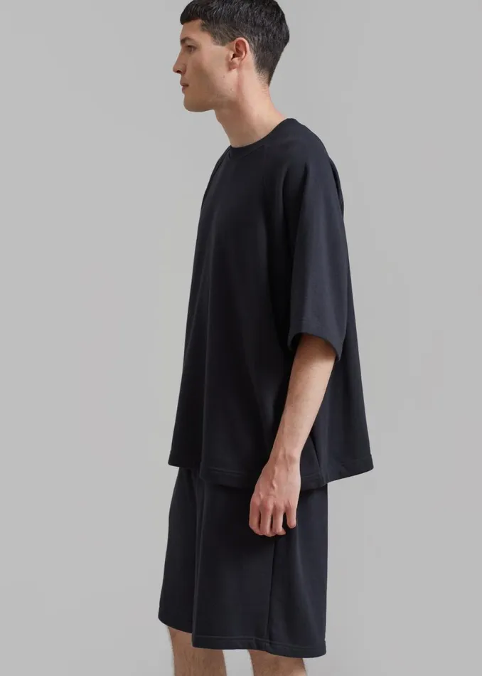 MenWomen The Frankie Shop Loungewear Newton Sweat Tee Black