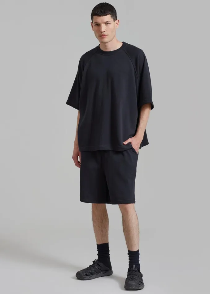MenWomen The Frankie Shop Loungewear Newton Sweat Tee Black
