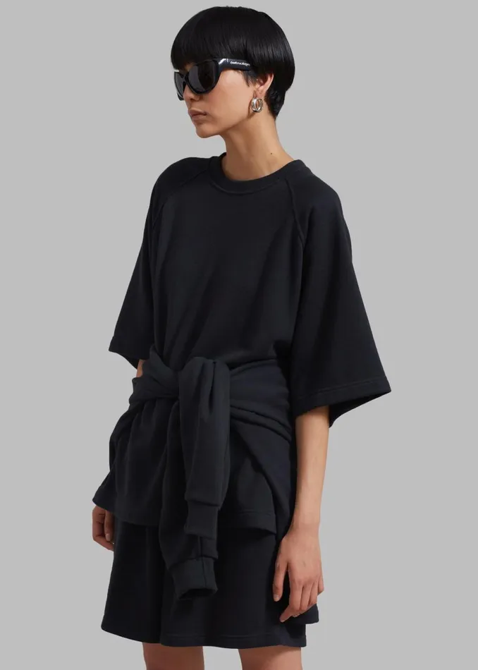 MenWomen The Frankie Shop Loungewear Newton Sweat Tee Black