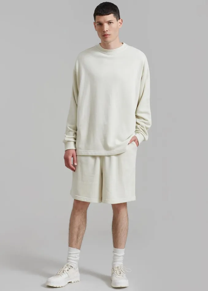 MenWomen The Frankie Shop Loungewear Newton Sweatshorts Beige