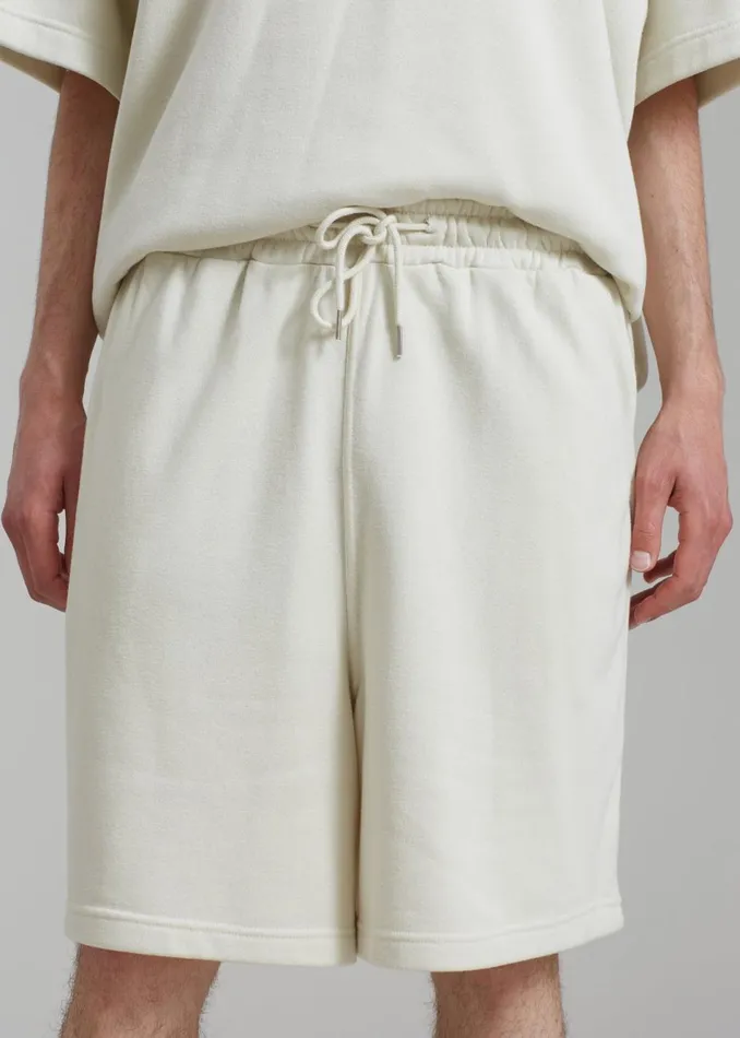 MenWomen The Frankie Shop Loungewear Newton Sweatshorts Beige