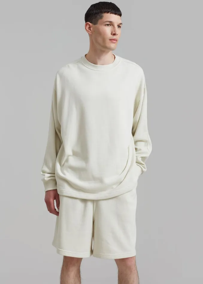 MenWomen The Frankie Shop Loungewear Newton Sweatshorts Beige