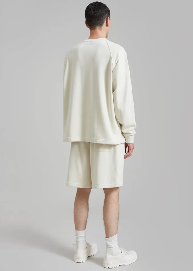 MenWomen The Frankie Shop Loungewear Newton Sweatshorts Beige
