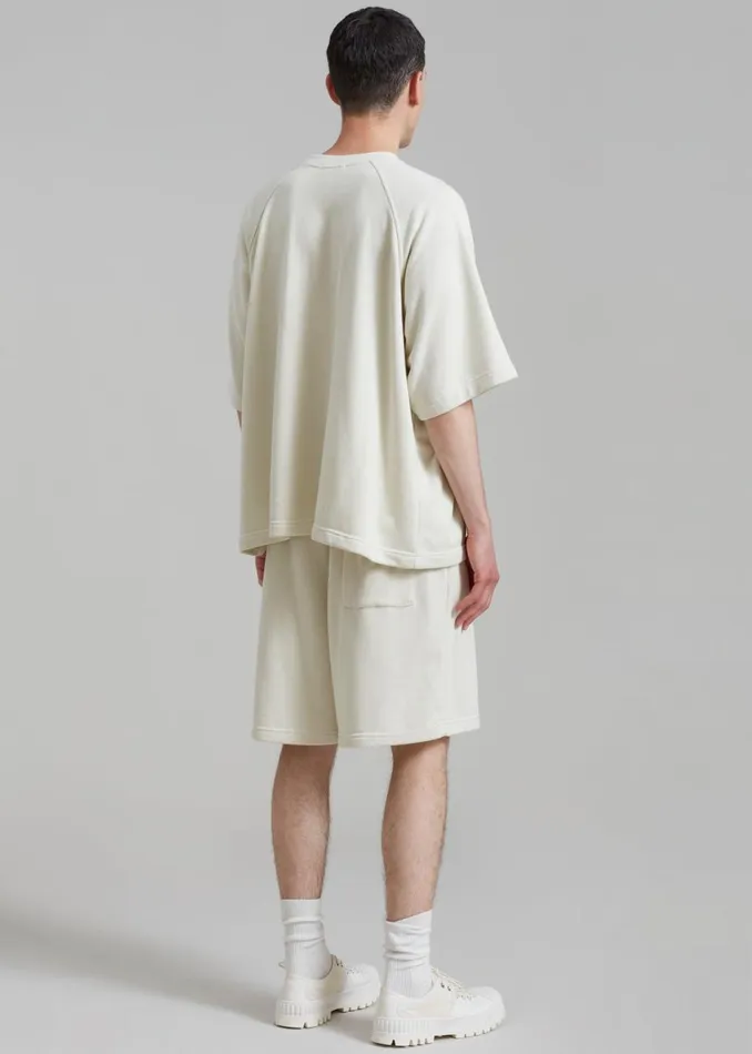 MenWomen The Frankie Shop Loungewear Newton Sweatshorts Beige