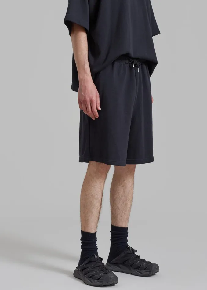 MenWomen The Frankie Shop Loungewear Newton Sweatshorts Black