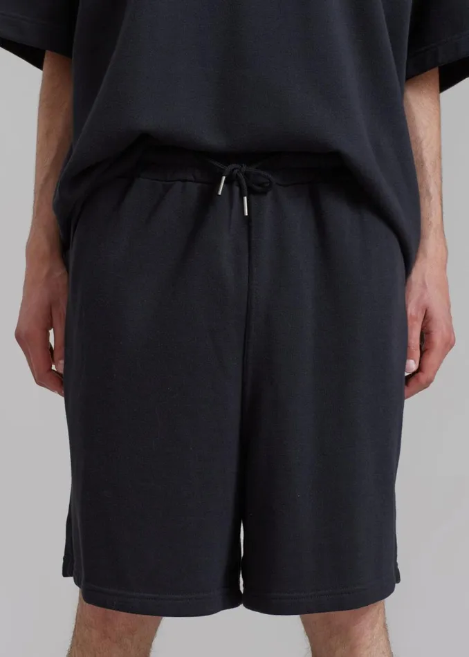 MenWomen The Frankie Shop Loungewear Newton Sweatshorts Black