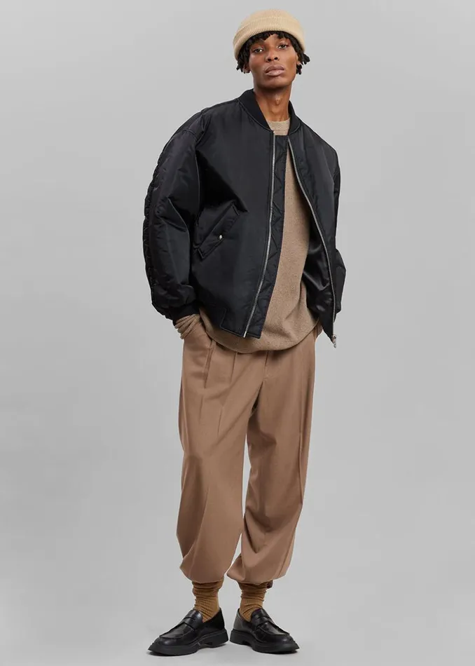 MenWomen The Frankie Shop Outerwear Astra Bomber Jacket Black