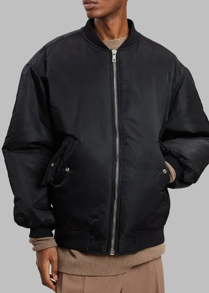 MenWomen The Frankie Shop Outerwear Astra Bomber Jacket Black