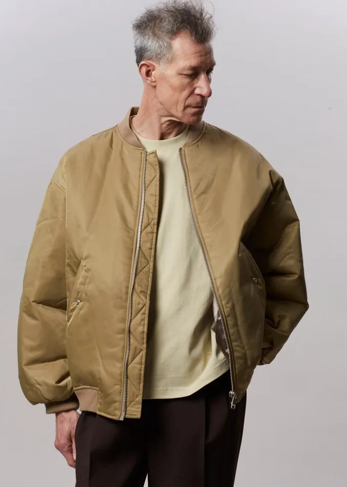 MenWomen The Frankie Shop Outerwear Astra Bomber Jacket Olive
