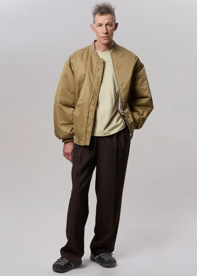 MenWomen The Frankie Shop Outerwear Astra Bomber Jacket Olive