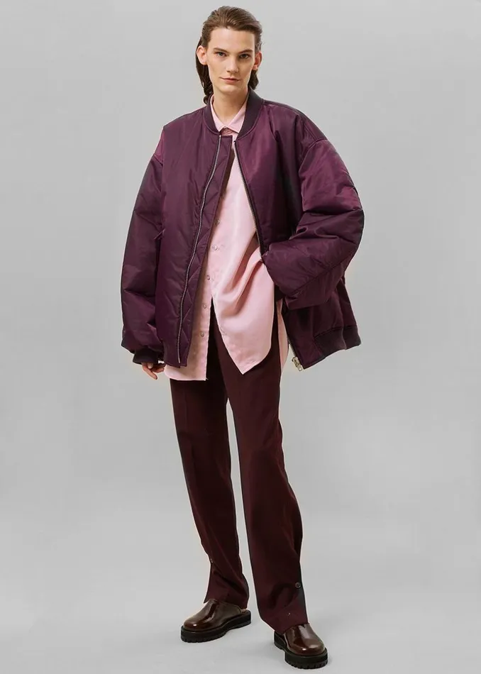MenWomen The Frankie Shop Outerwear Astra Bomber Jacket Royal Purple