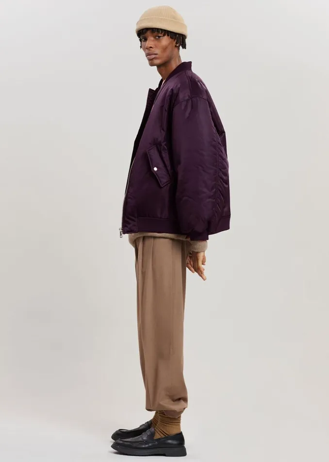 MenWomen The Frankie Shop Outerwear Astra Bomber Jacket Royal Purple