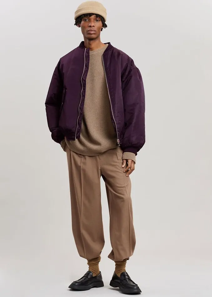 MenWomen The Frankie Shop Outerwear Astra Bomber Jacket Royal Purple