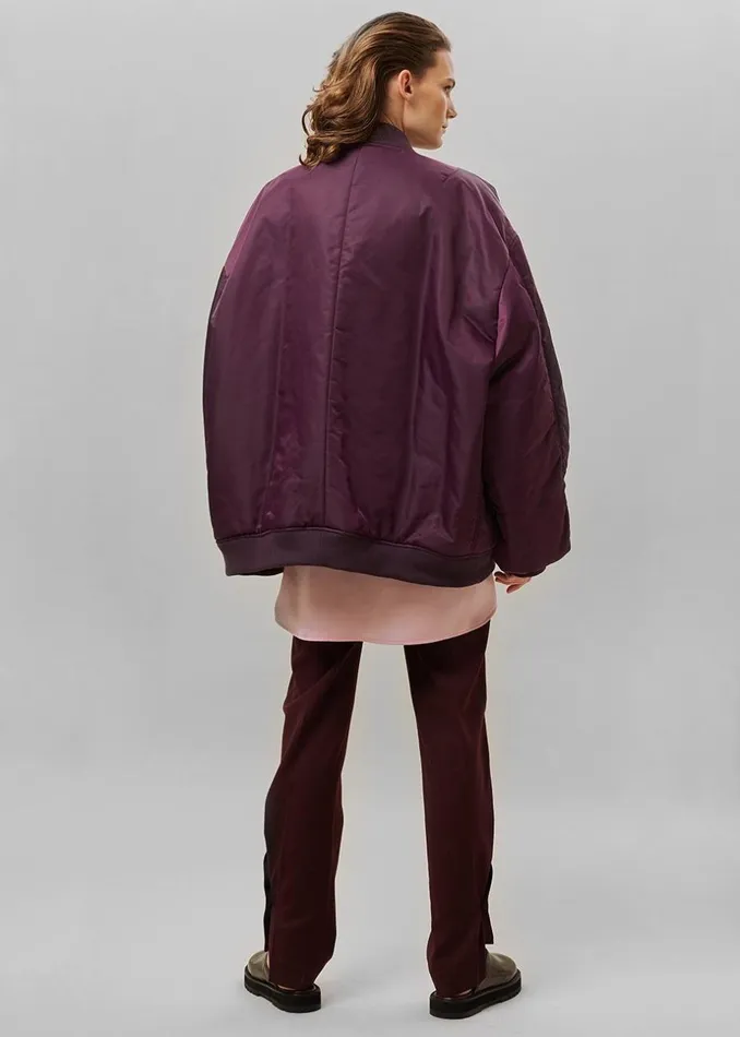MenWomen The Frankie Shop Outerwear Astra Bomber Jacket Royal Purple