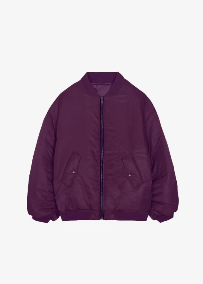 MenWomen The Frankie Shop Outerwear Astra Bomber Jacket Royal Purple