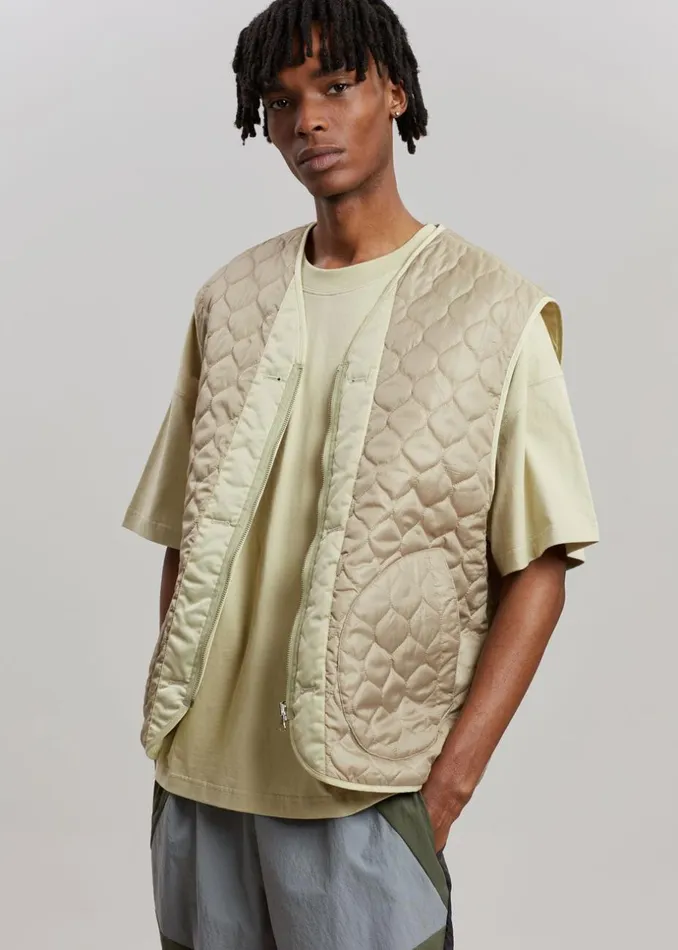 MenWomen The Frankie Shop Outerwear Gaby Reversible Vest Mastic