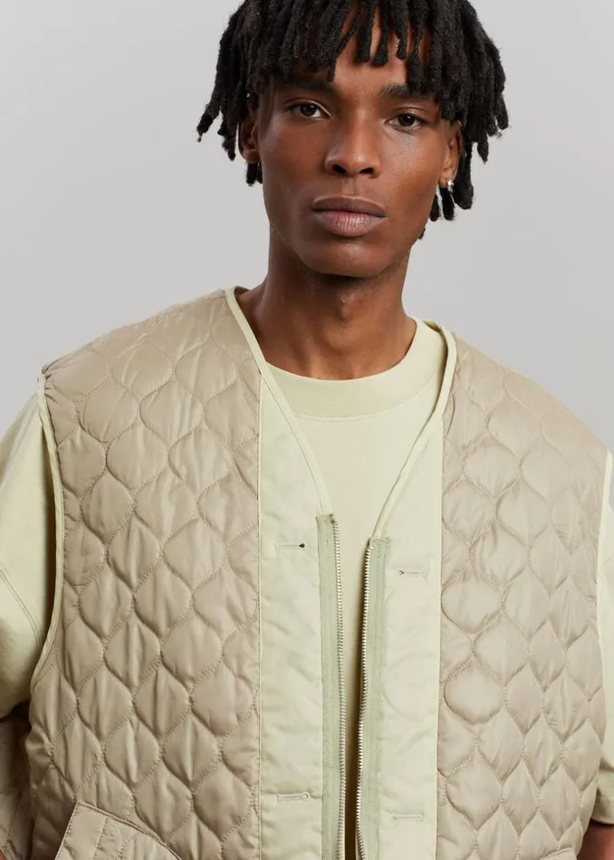 MenWomen The Frankie Shop Outerwear Gaby Reversible Vest Mastic