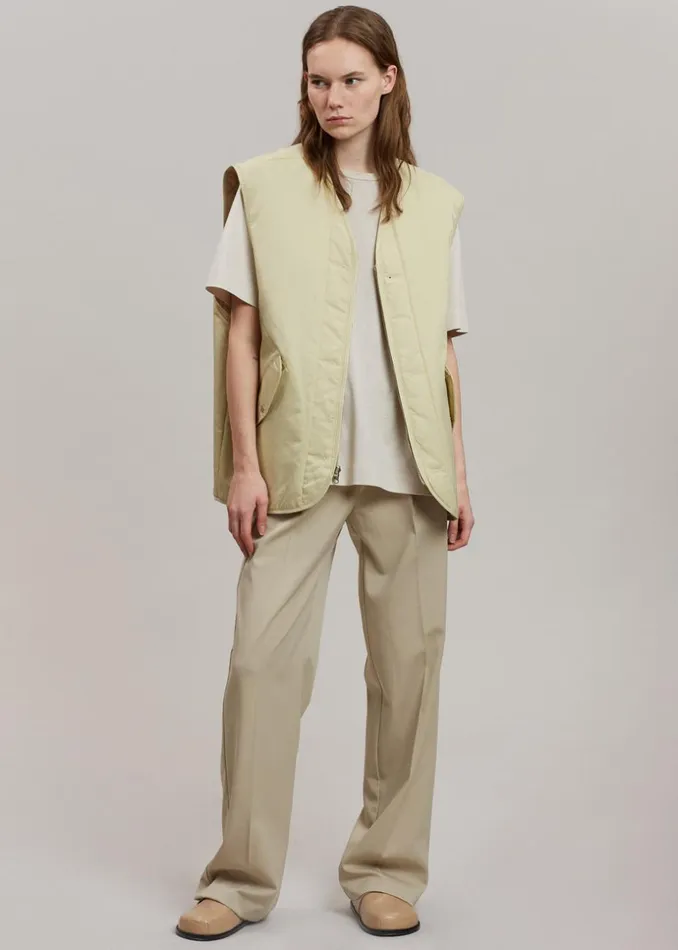 MenWomen The Frankie Shop Outerwear Gaby Reversible Vest Mastic