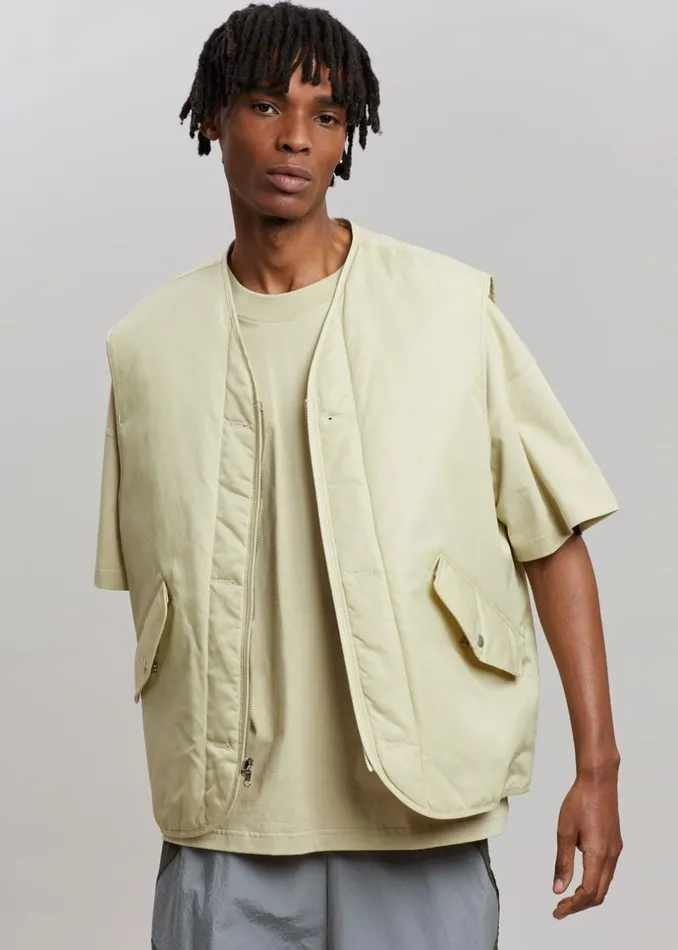 MenWomen The Frankie Shop Outerwear Gaby Reversible Vest Mastic