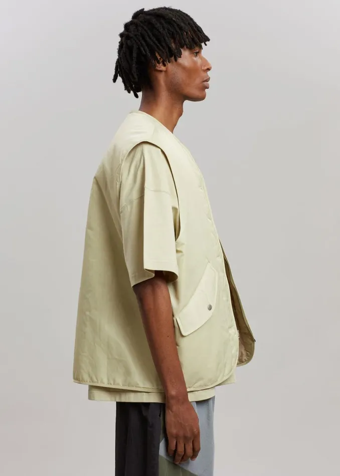 MenWomen The Frankie Shop Outerwear Gaby Reversible Vest Mastic