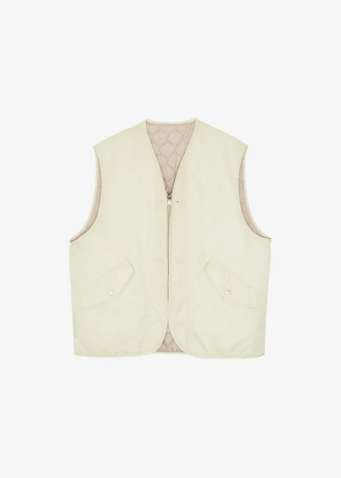 MenWomen The Frankie Shop Outerwear Gaby Reversible Vest Mastic